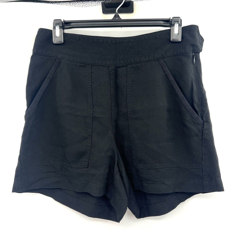 Derek Lam I0C x Athleta Black Shorts Womens S Zip Pocket Pull-On Athleisure